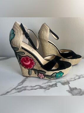 Jessica Simpson Apella Floral Wedges 9